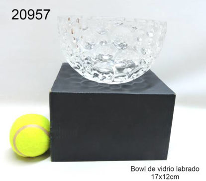 Imagen de BOWL VIDRIO LABRADO 17X12CM 2.24